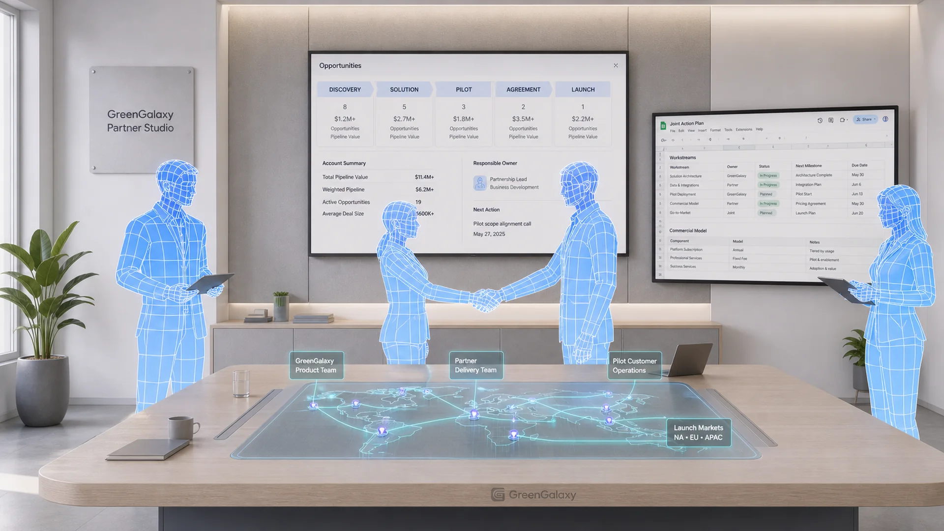 Investors workflow visual for Investors and strategic partners