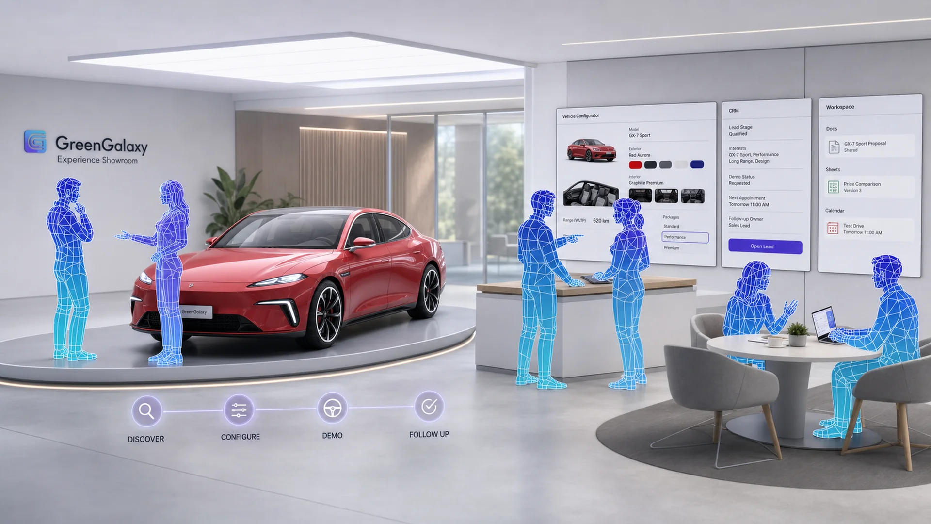 Solutions product proof visual for Enterprise and creator buyers selecting a use case