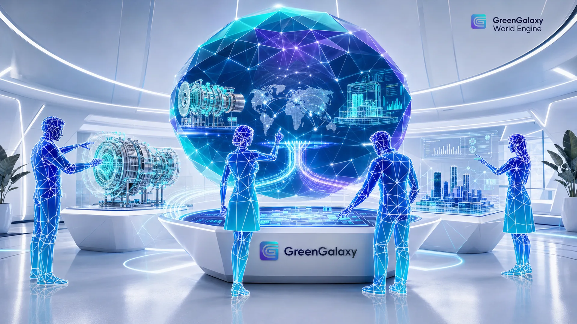 GreenGalaxy World Engine vision connecting complex products, places and global business context