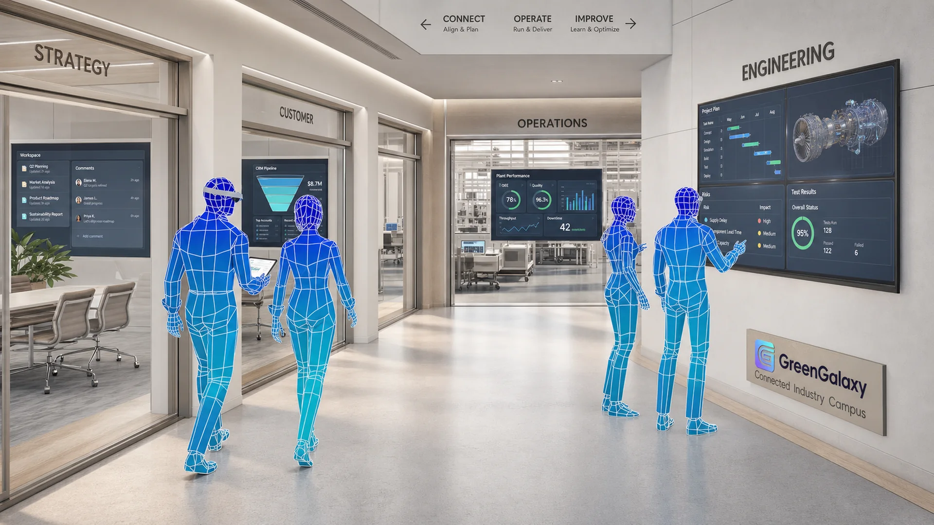 GreenGalaxy connected industry campus for strategy, customer, operations and engineering teams